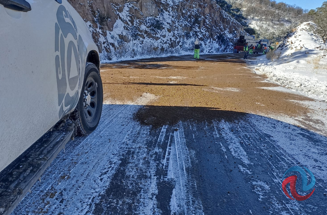 Reabren circulación vehicular entre Sonora y Chihuahua tras intensas nevadas