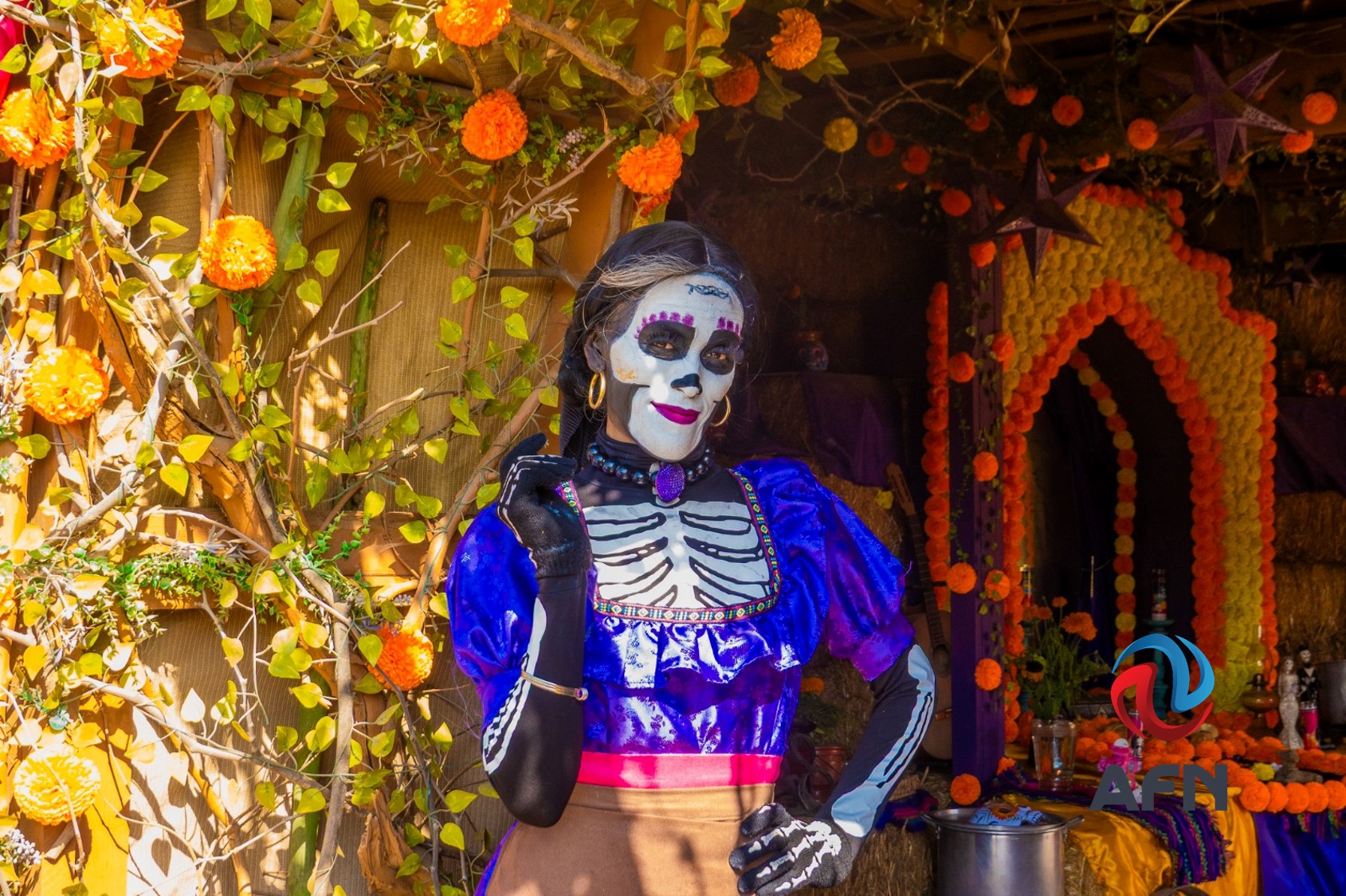 Ofrece Mictlán Campo Mágico una colorida experiencia del Día de Muertos