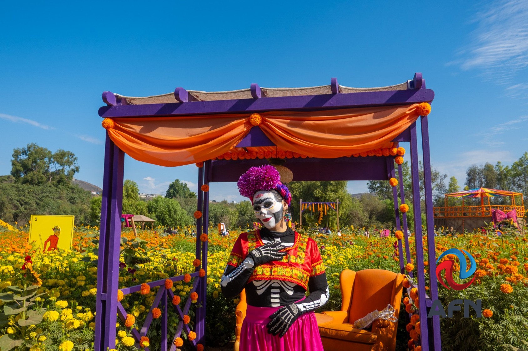 Ofrece Mictlán Campo Mágico una colorida experiencia del Día de Muertos