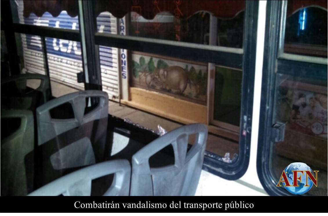 Combatirán vandalismo del transporte público