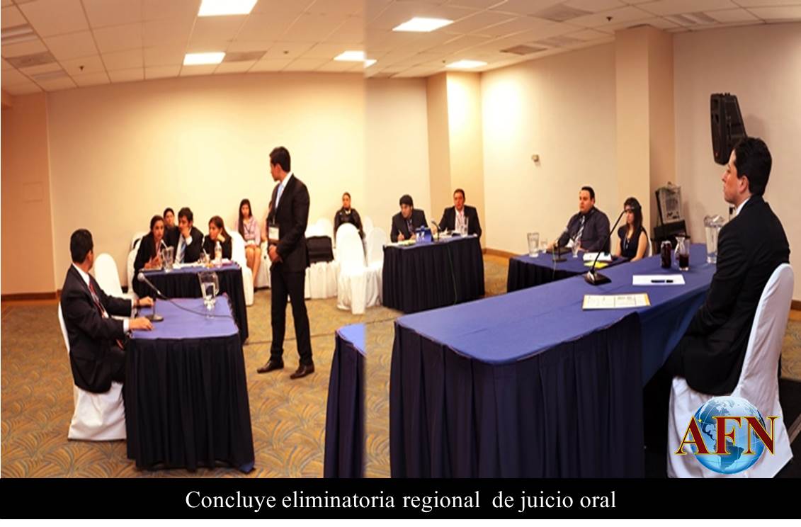 Concluye eliminatoria regional  de juicio oral