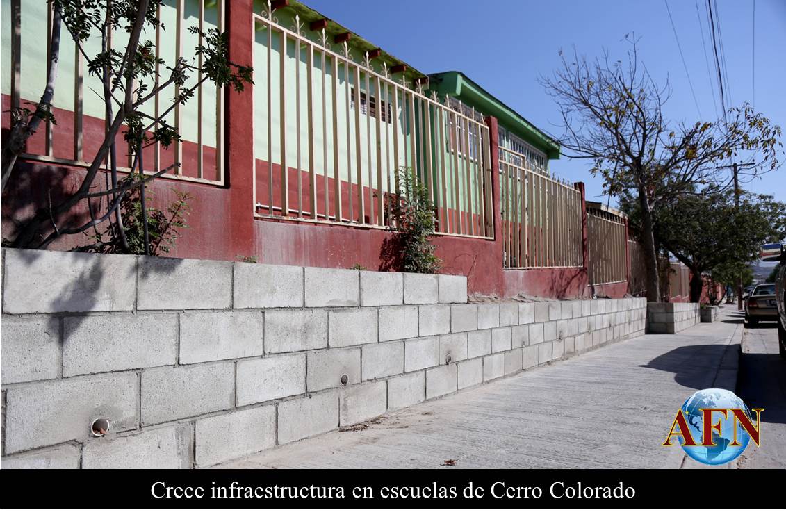 Crece infraestructura en escuelas de Cerro Colorado