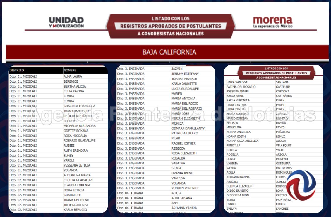 Circulan supuestas nuevas listas de aspirantes a consejeros de Morena