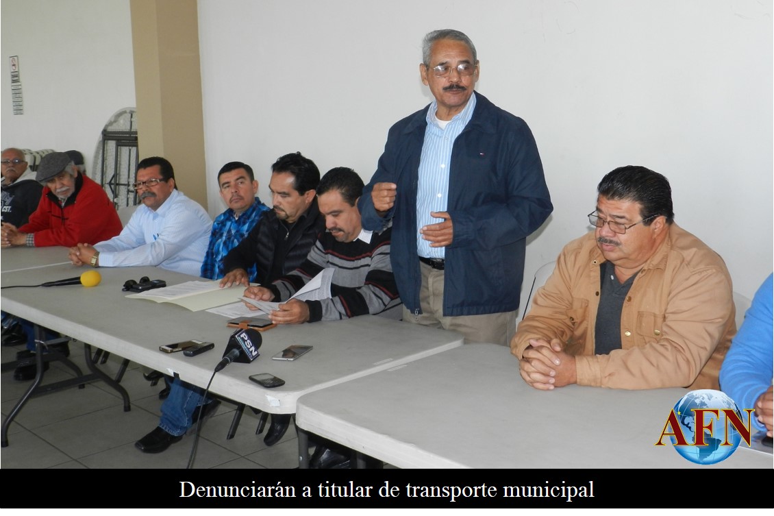 Denunciarán a titular de transporte municipal