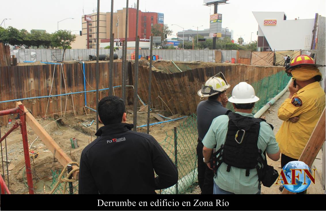 Derrumbe en construcción de Zona Río