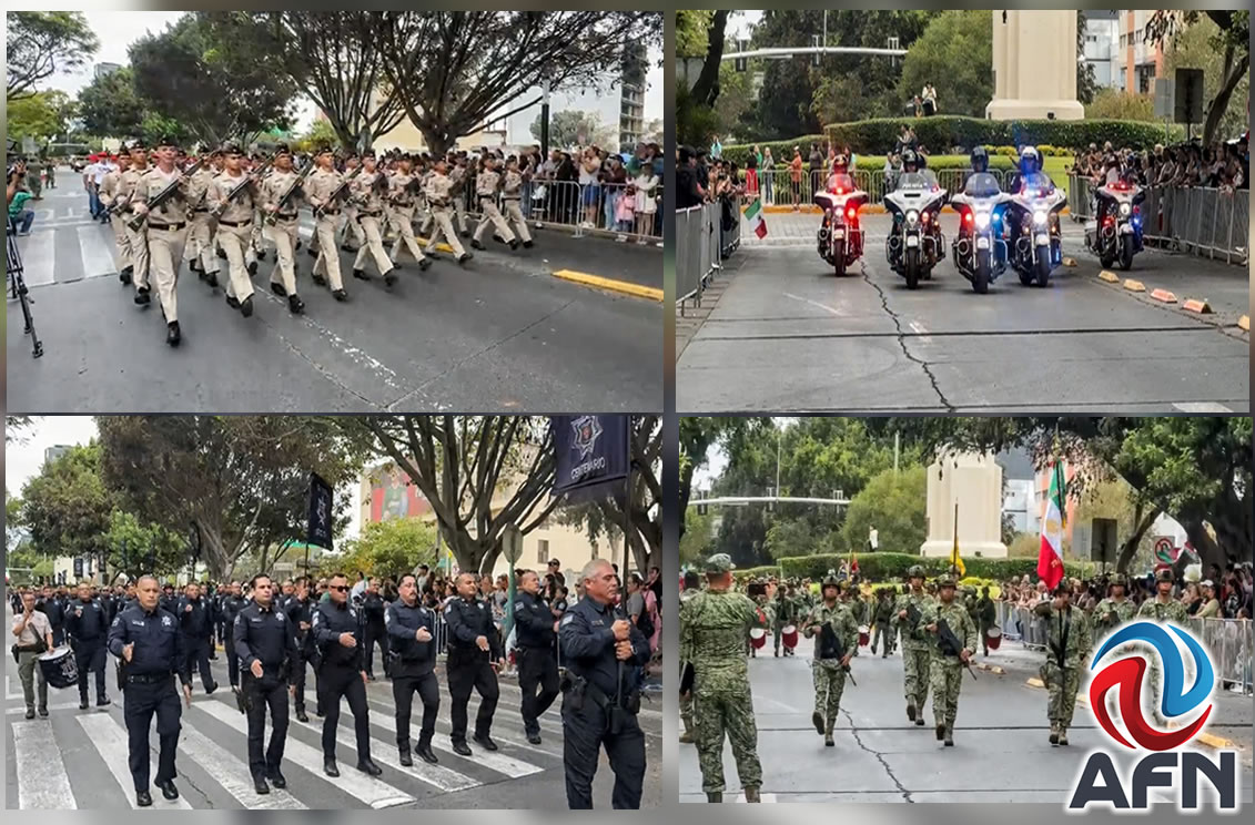 Celebran tijuanenses la Independencia con desfile cívico militar