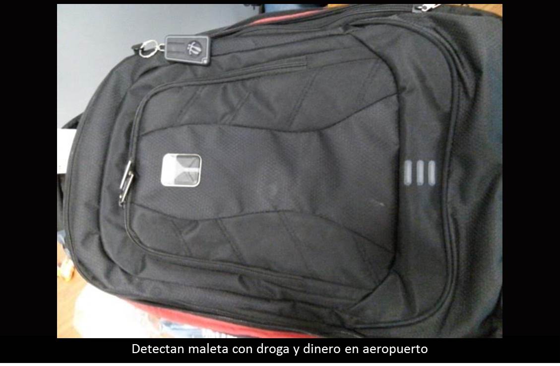 Detectan maleta con droga y dinero en aeropuerto
