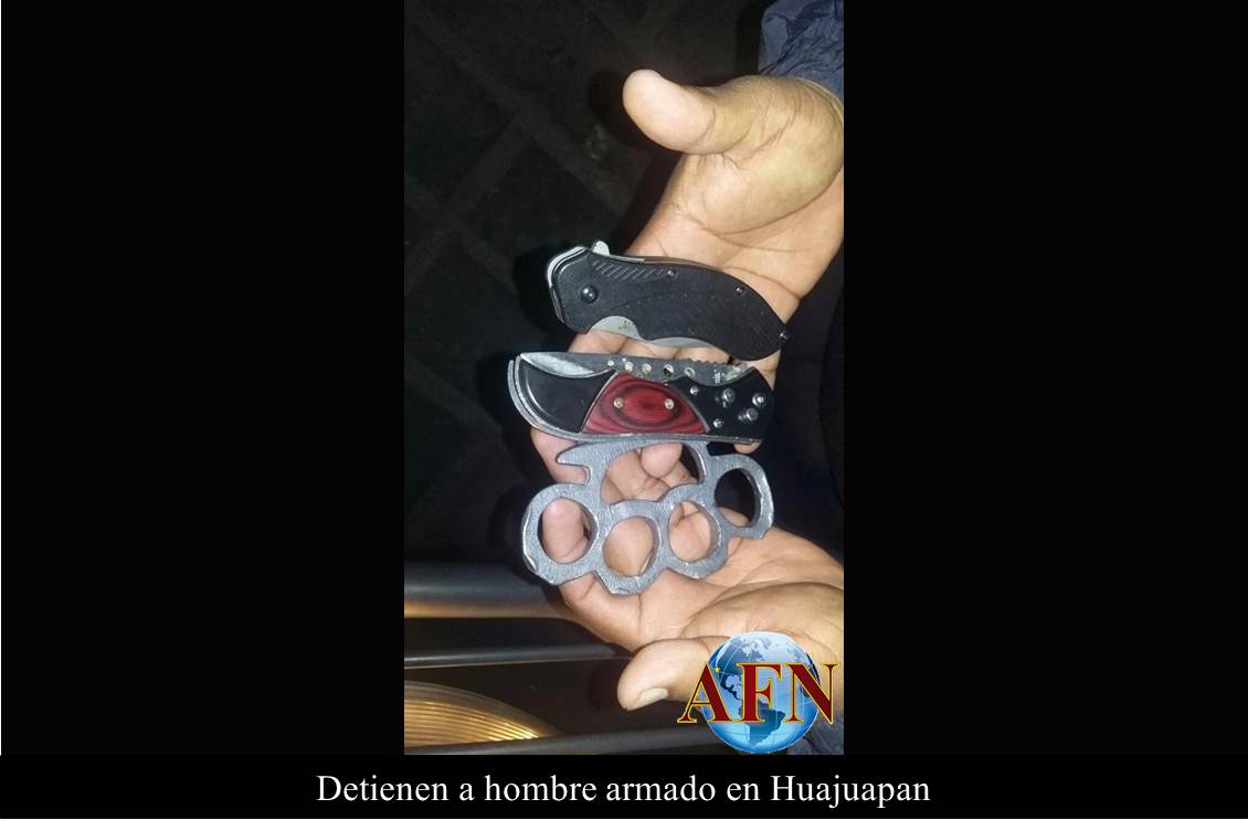 Detienen a hombre armado en Huajuapan