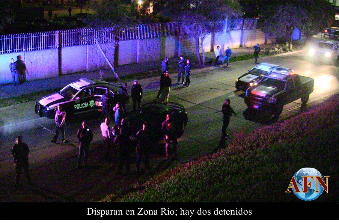 Disparan en Zona Río; hay dos detenidos