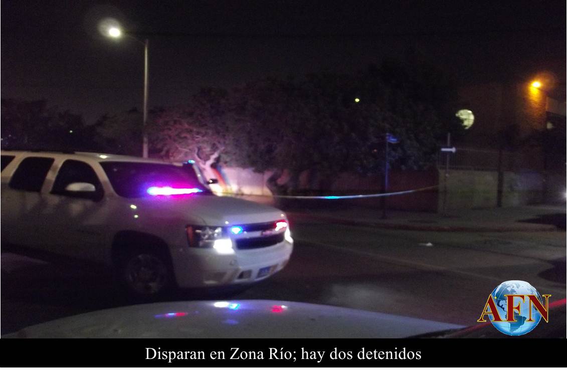 Disparan en Zona Río; hay dos detenidos