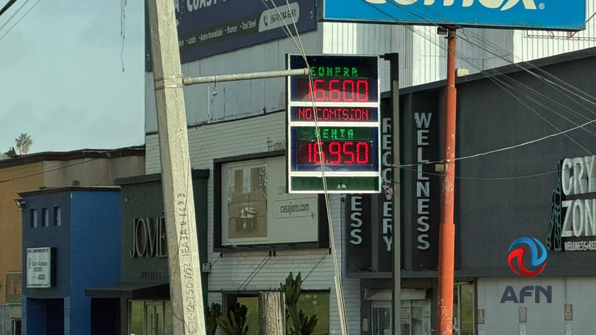 Se mantiene el dólar por debajo de los 17 pesos en casas de cambio de Tijuana