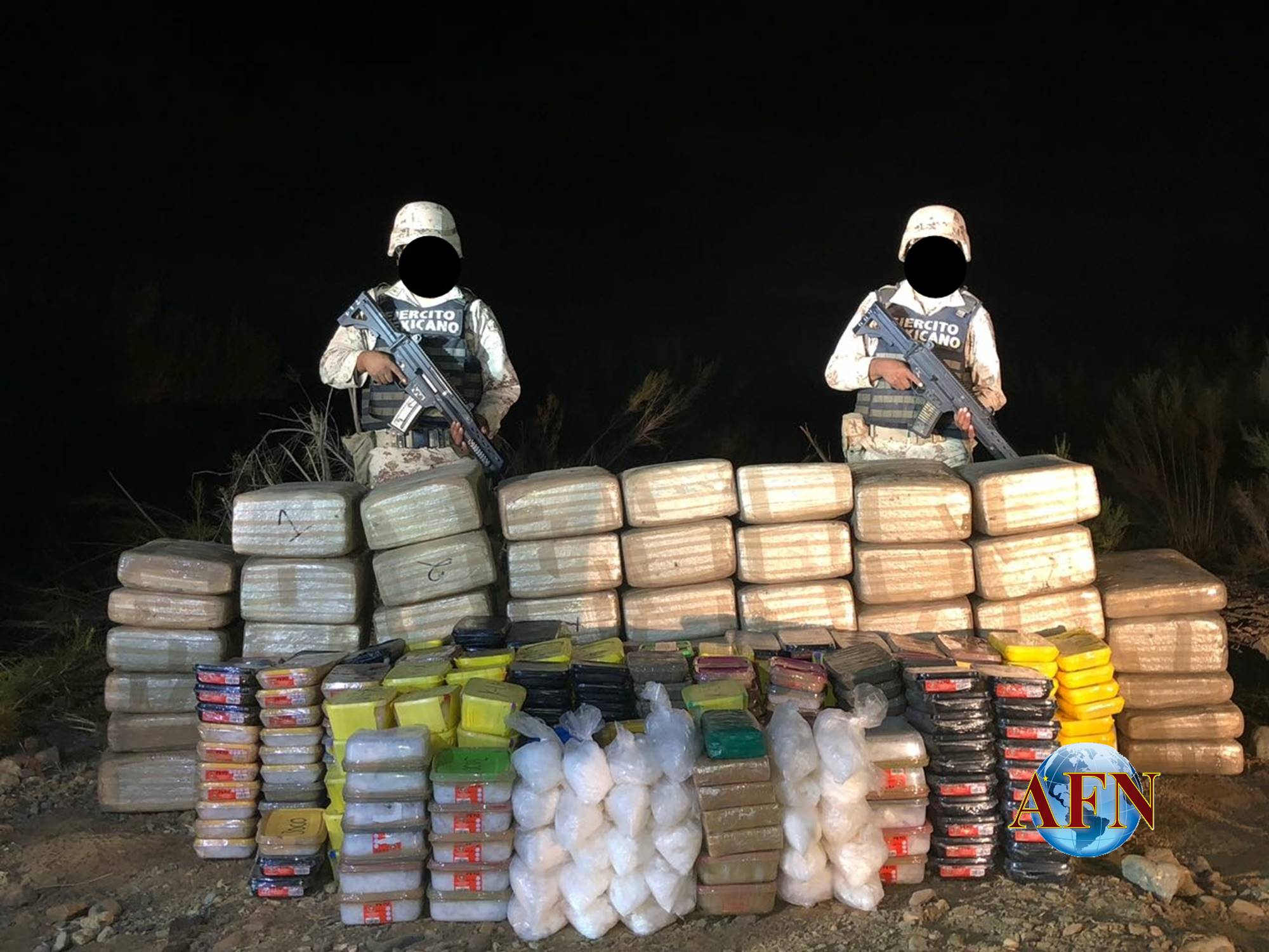 Decomisa Ejército 750 kg de distintas drogas 