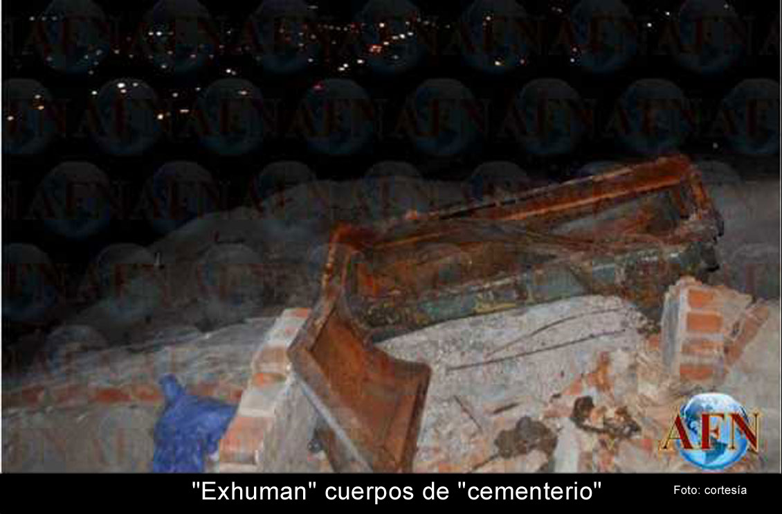 Exhuman cuerpos de cementerio