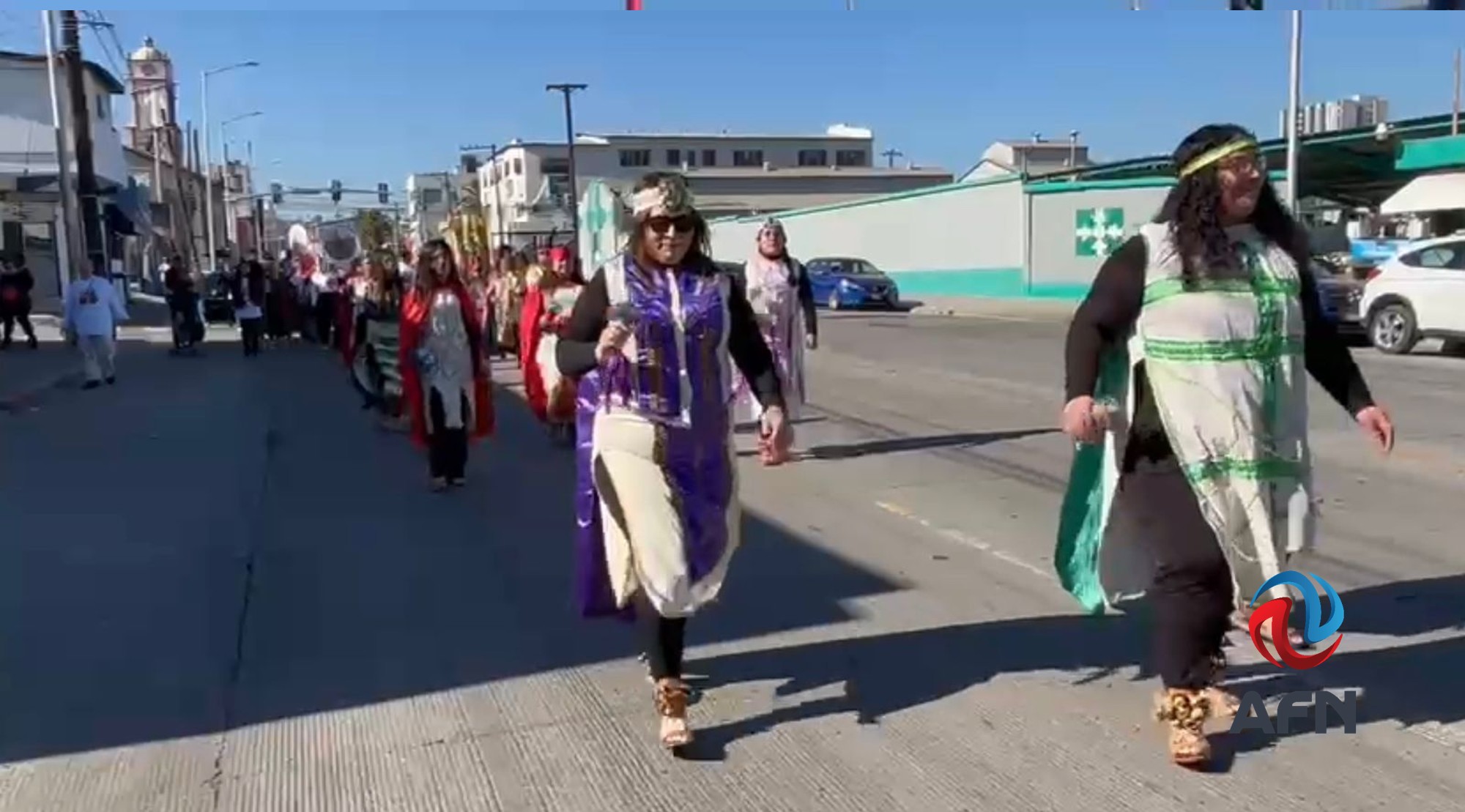 Participan feligreses en peregrinación guadalupana 