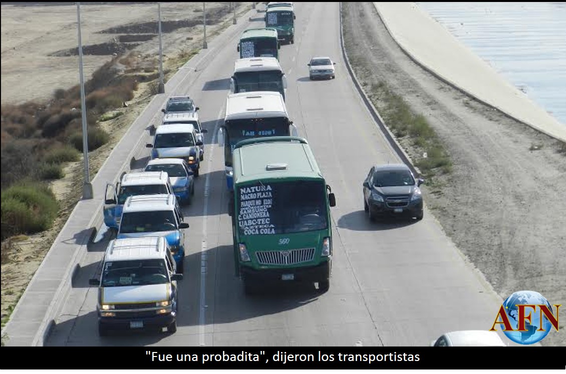 Fue una muestra, dicen transportistas