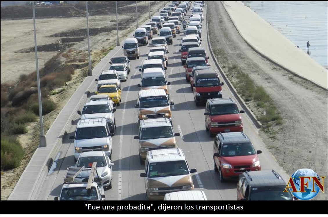 Fue una muestra, dicen transportistas