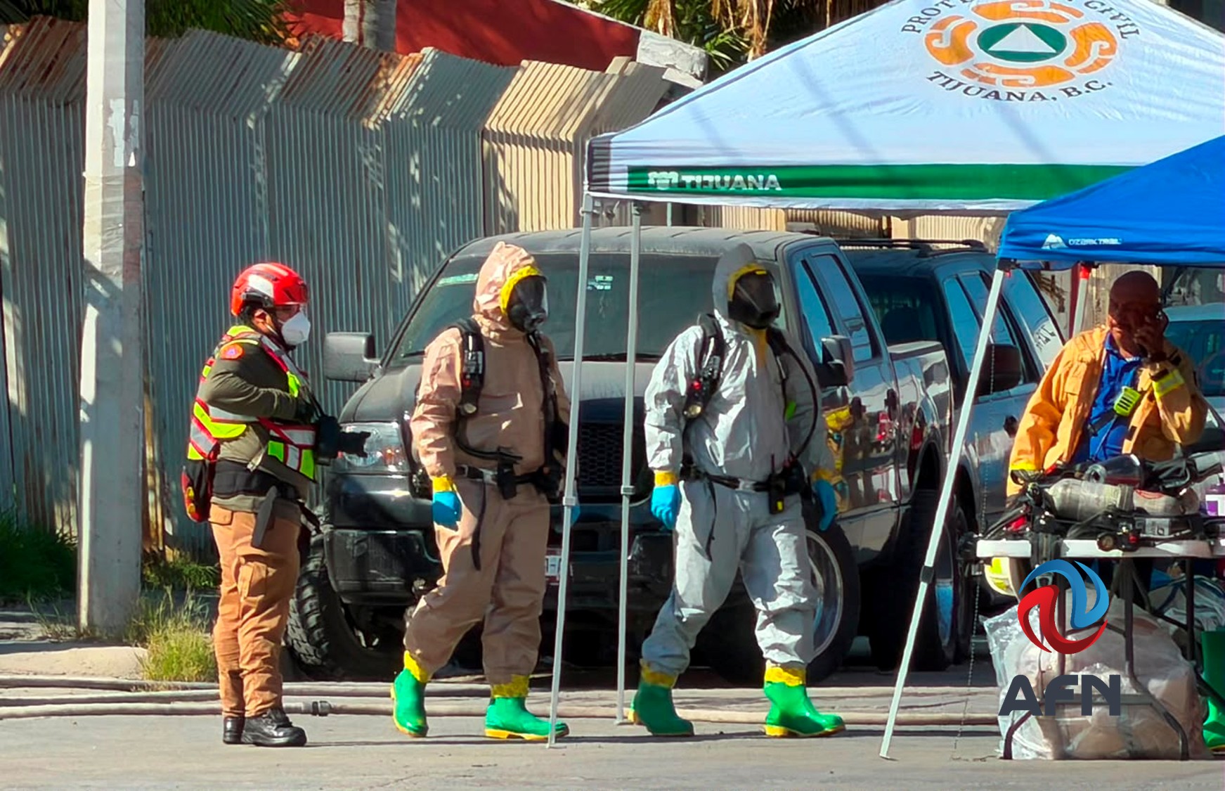 Controlan fuga de residuos químicos en parque industrial de Tijuana