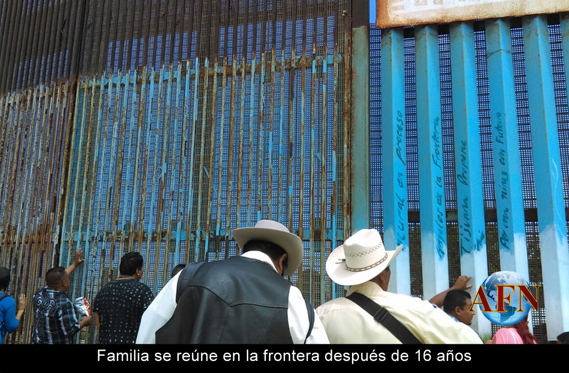 Familia se reúne en la frontera después de 16 años