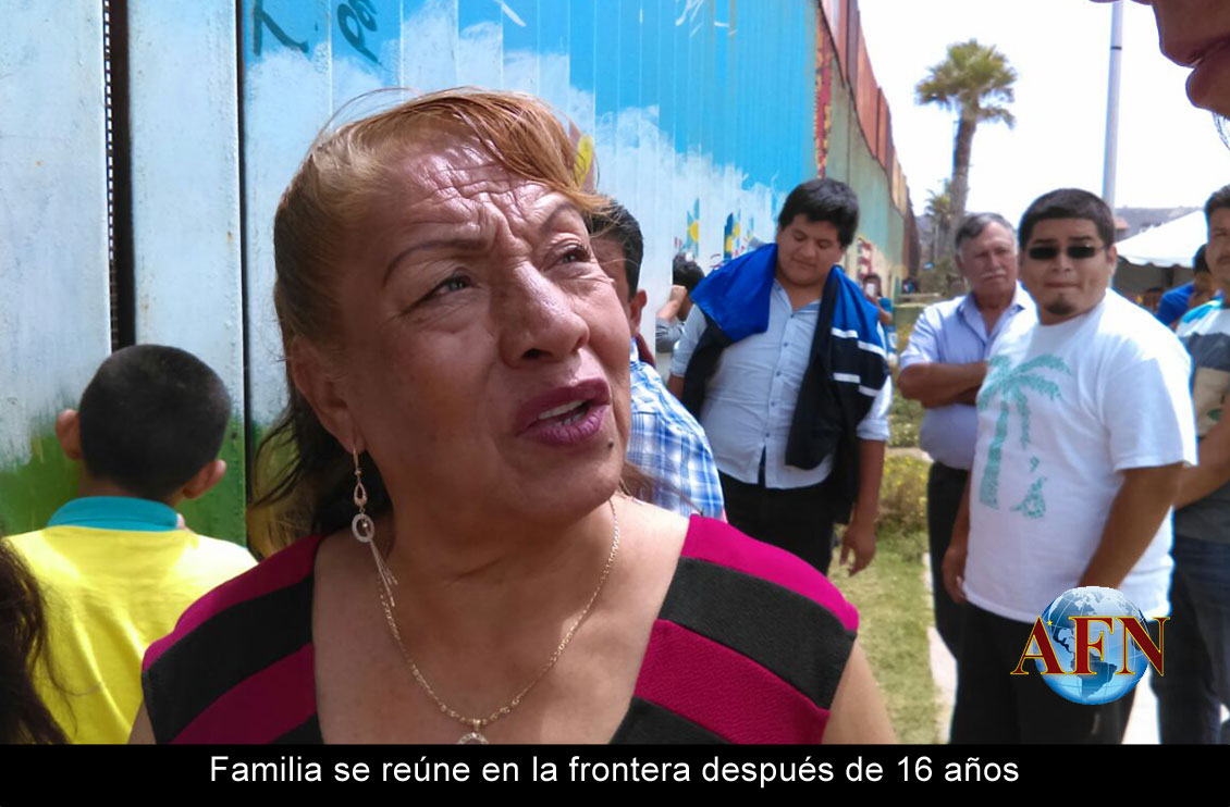 Familia se reúne en la frontera después de 16 años