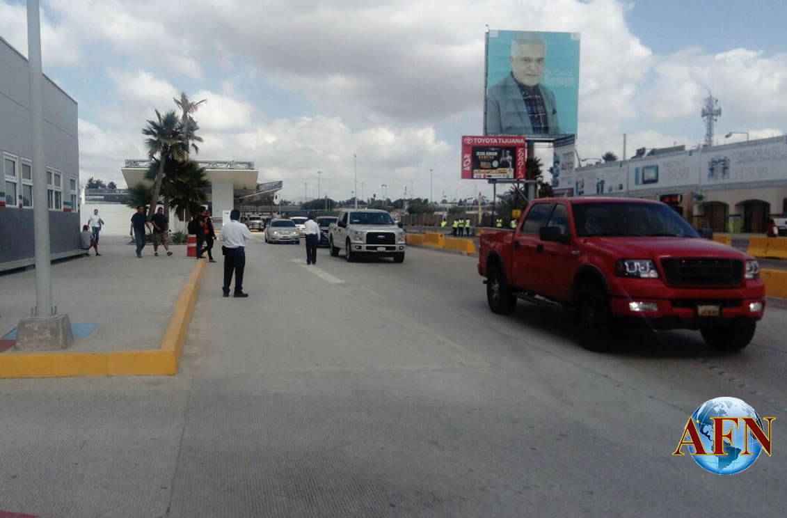 Fluido tránsito en garita de Otay