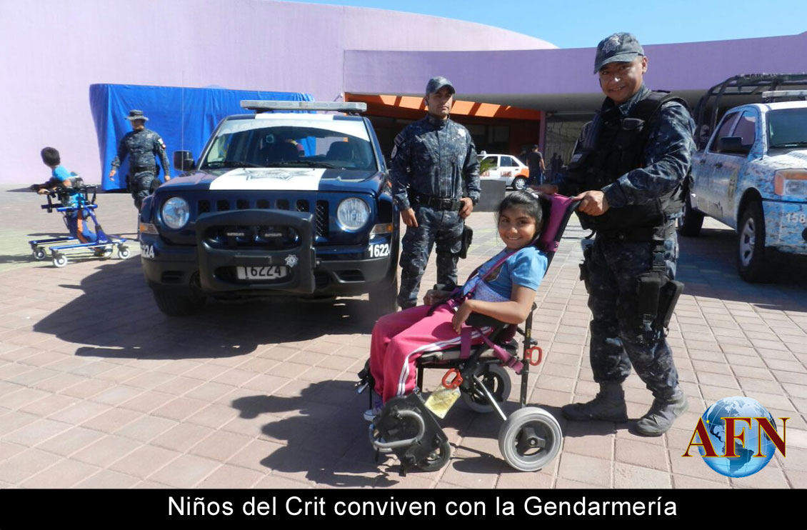 Niños del Crit conviven con la Gendarmería 