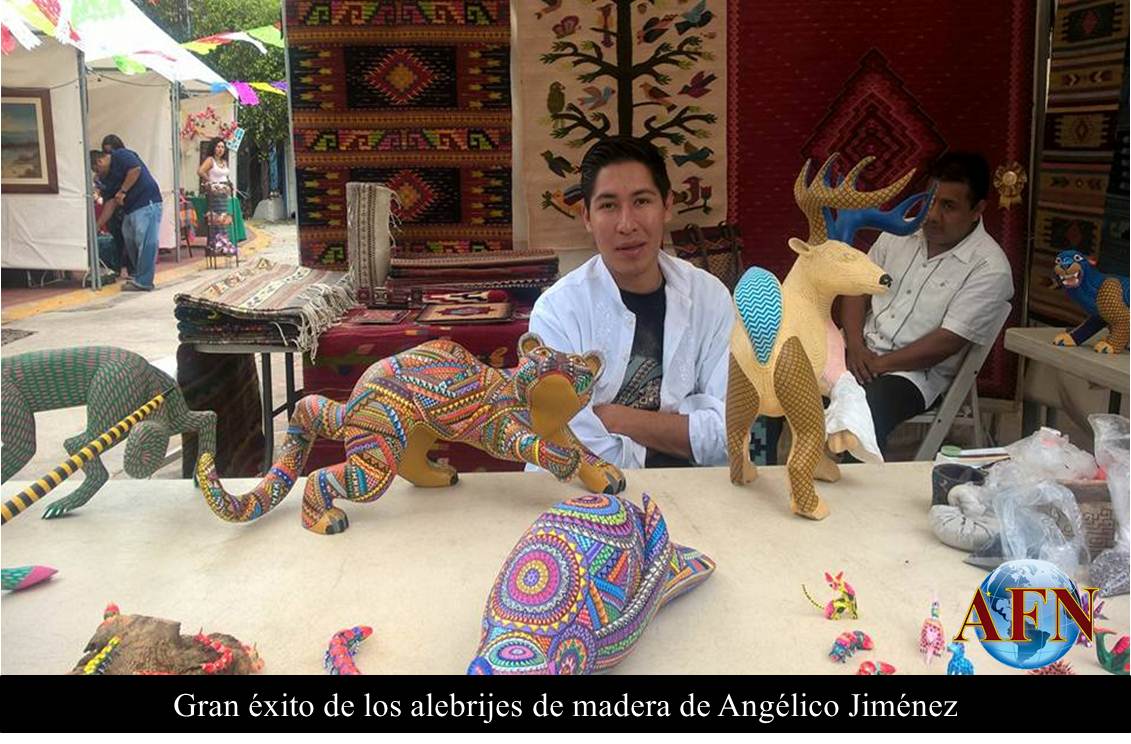 Gran éxito de los alebrijes de madera de Angélico Jiménez 