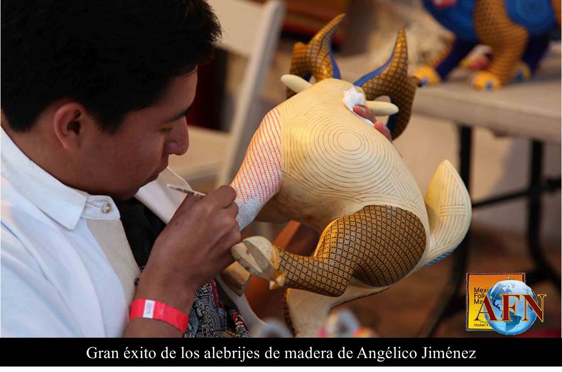 Gran éxito de los alebrijes de madera de Angélico Jiménez 