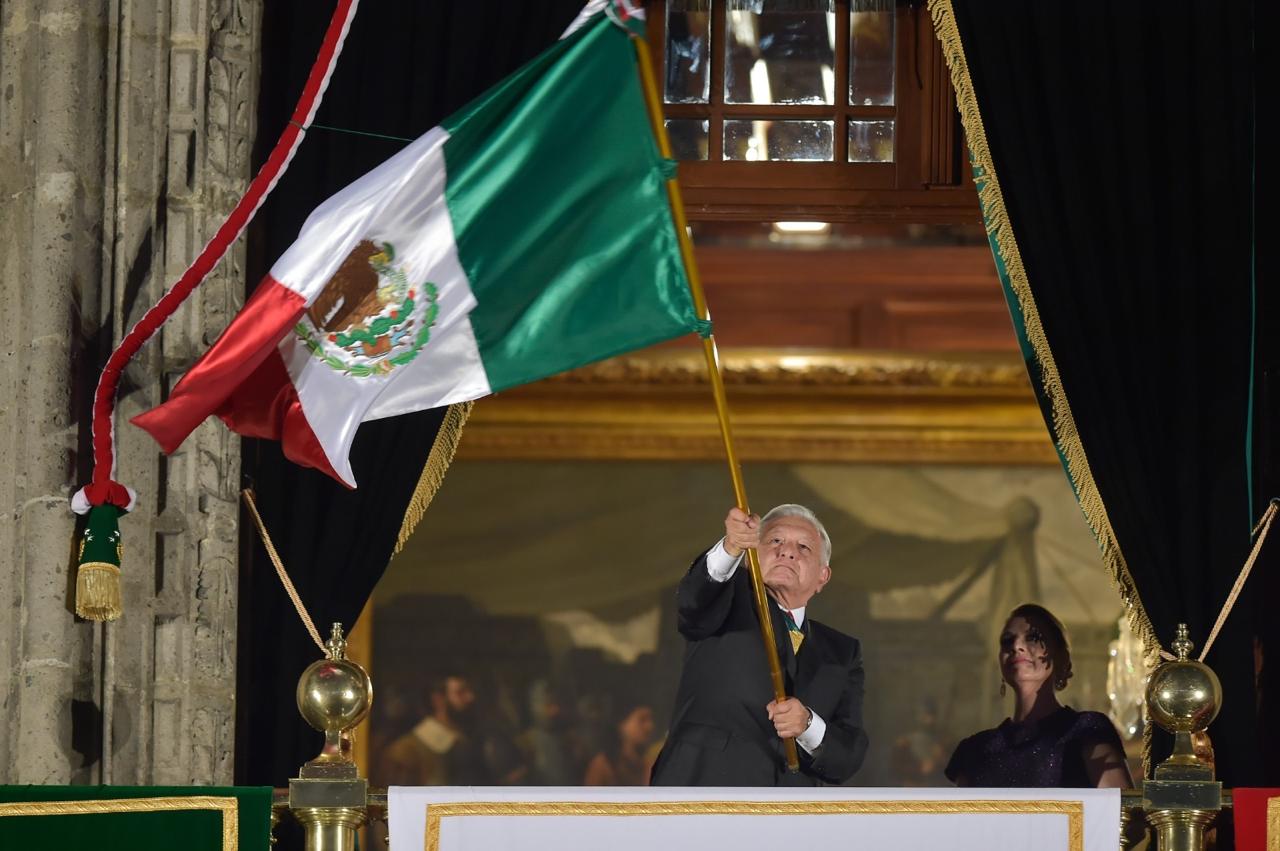 Da AMLO su último Grito en el Zócalo