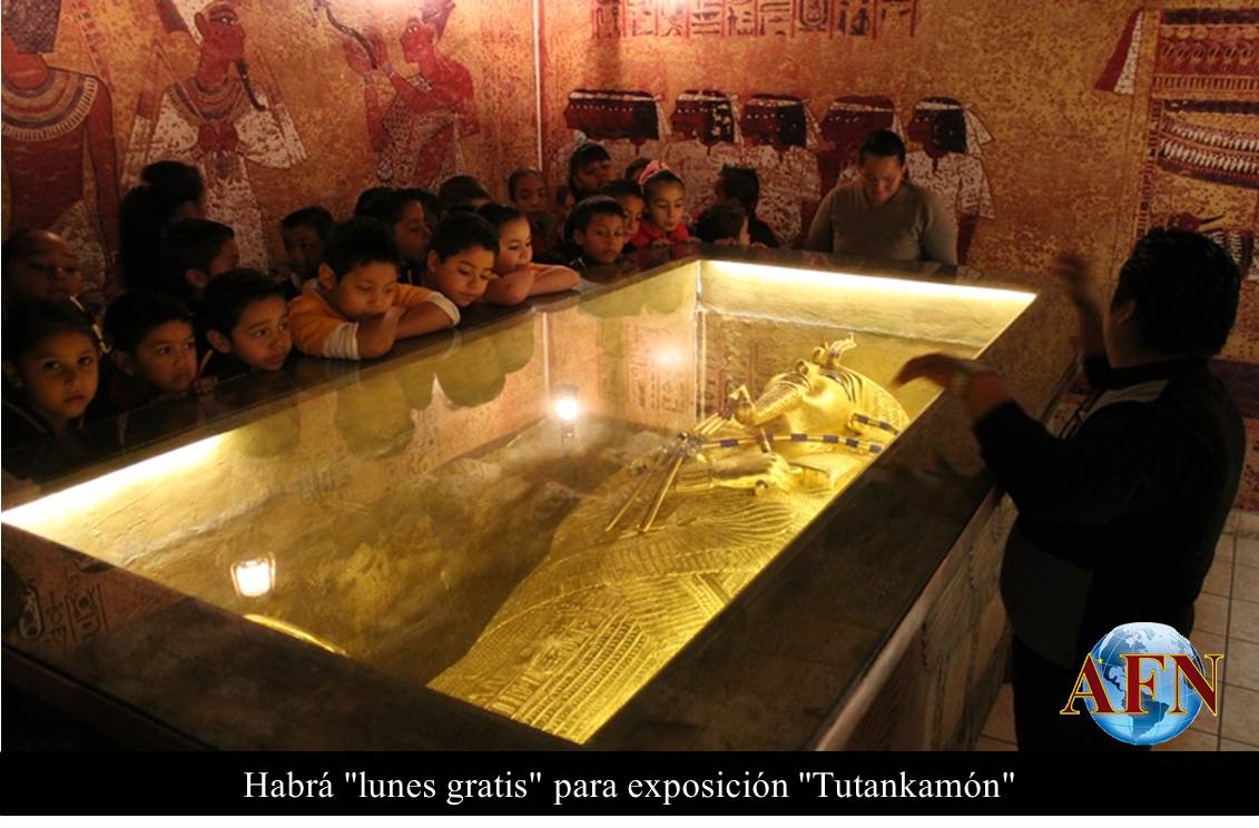 Habrá lunes gratis para exposición Tutankamón