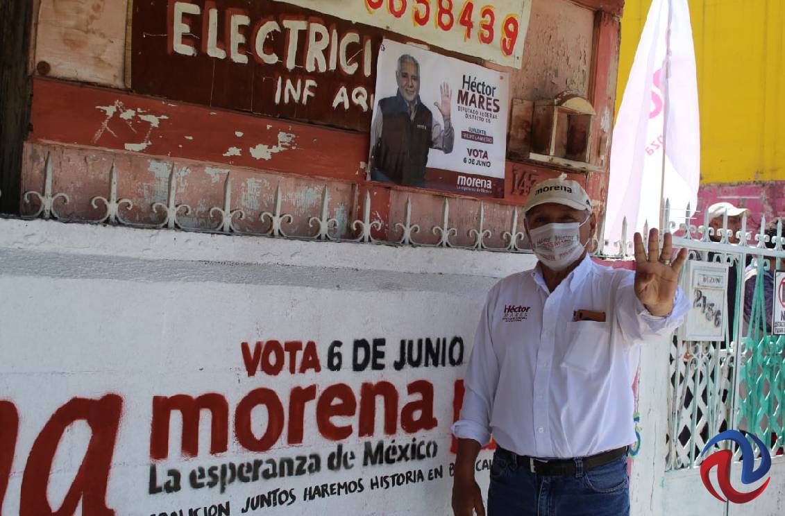 Visita Héctor Mares a residentes del Cañón K