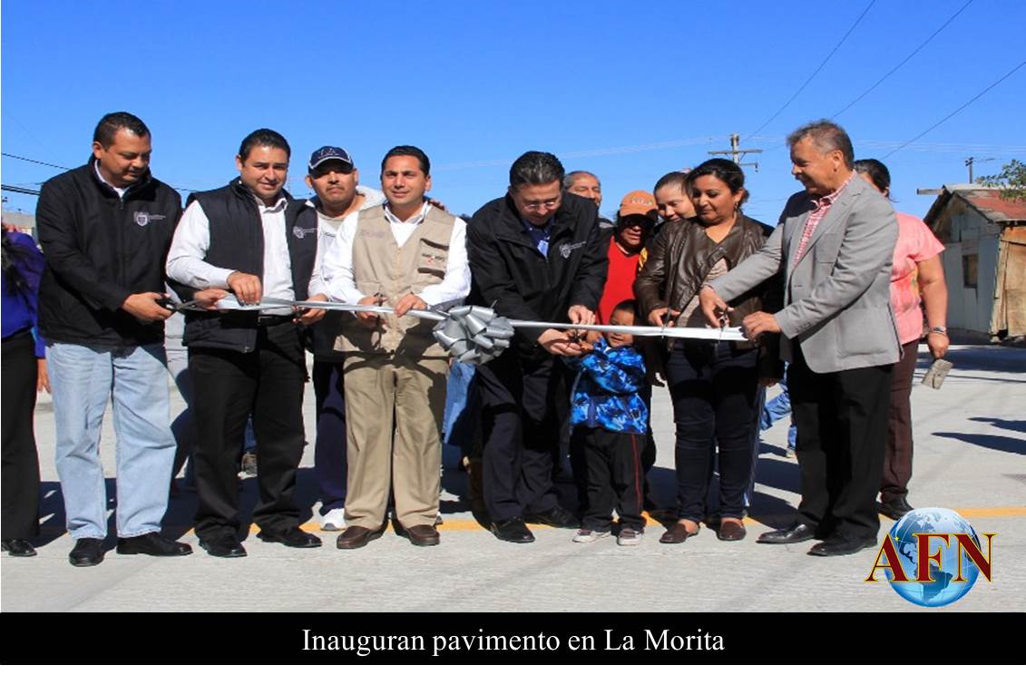 Inauguran pavimento en La Morita