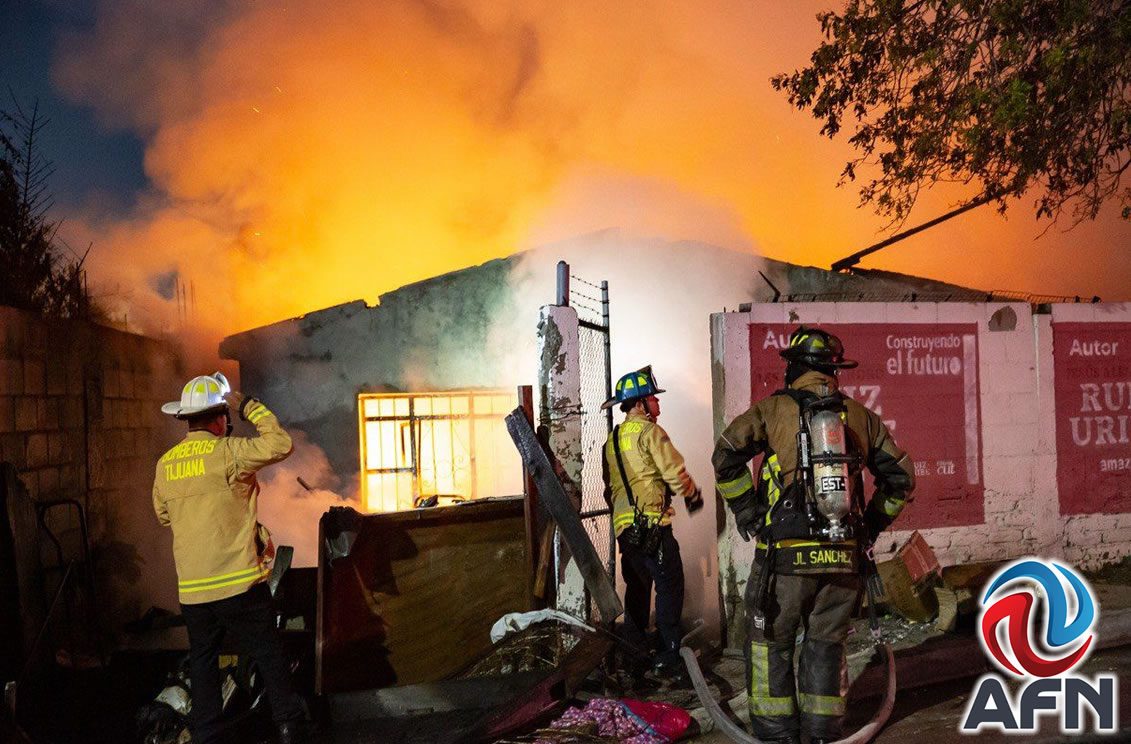 Fuerte incendio consumió una vivienda en el Mariano Matamoros