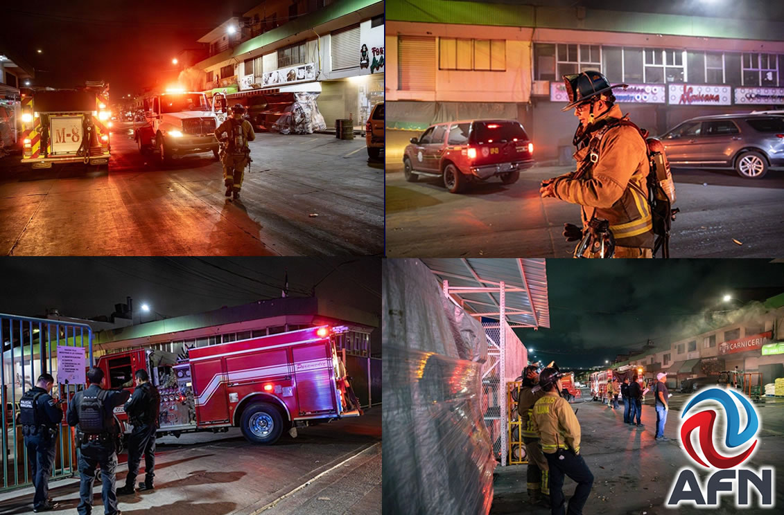 Se incendió un local de la Central de Abastos 