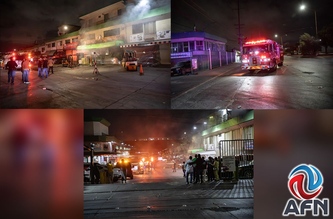 Se incendió un local de la Central de Abastos 