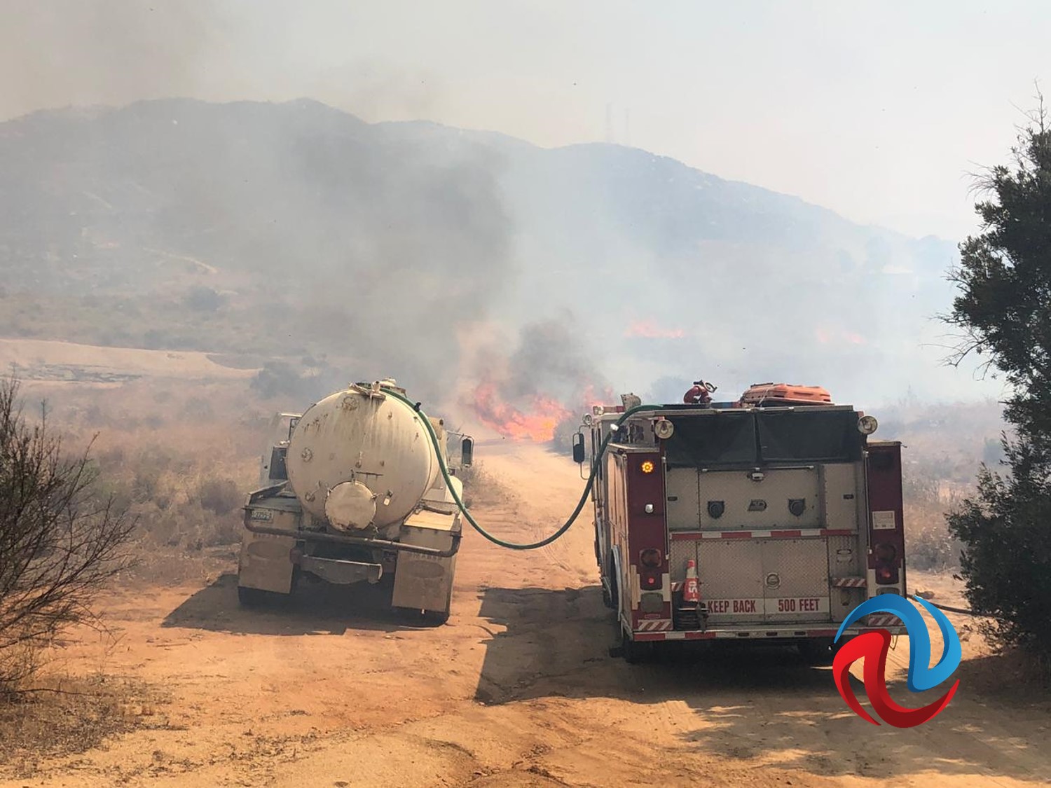 Contienen incendio forestal en Tecate 