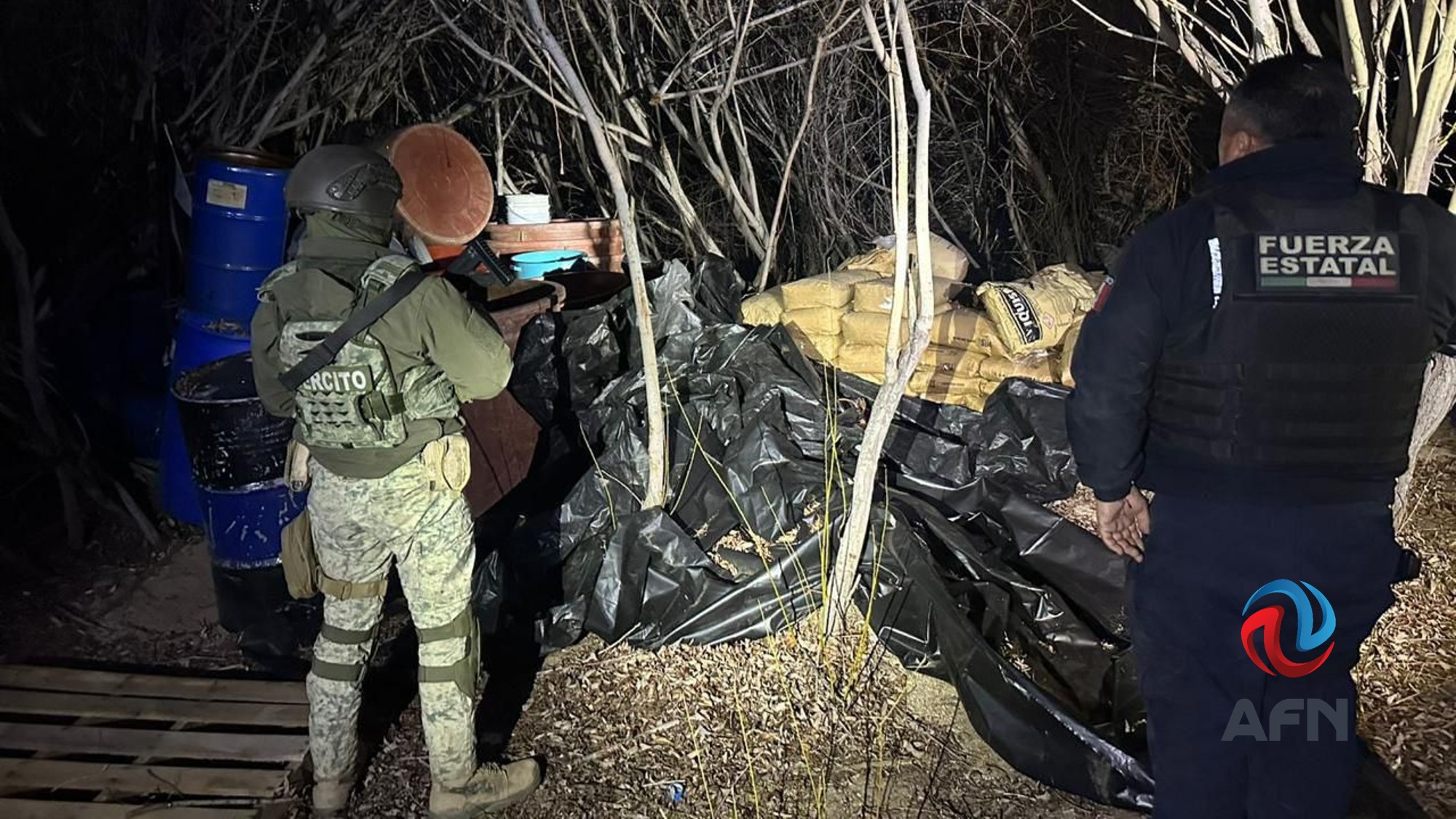 Hallan laboratorio clandestino en poblado de Ensenada