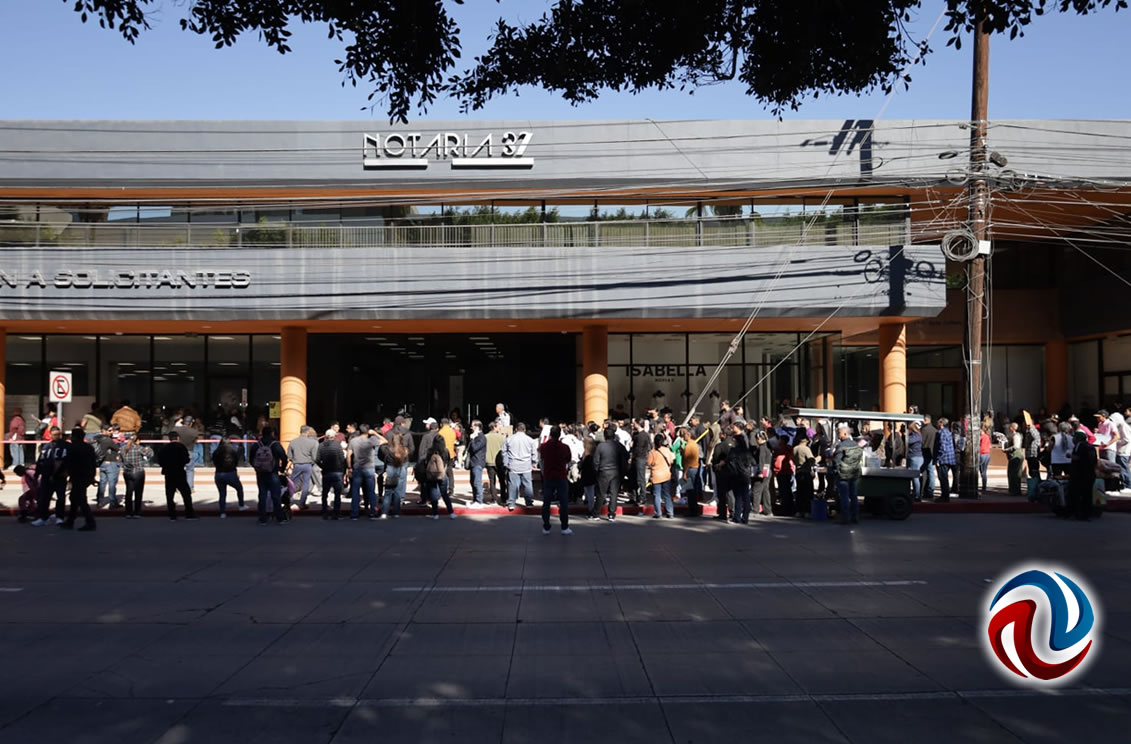 Largas filas de tijuanenses, para visas a Estados Unidos