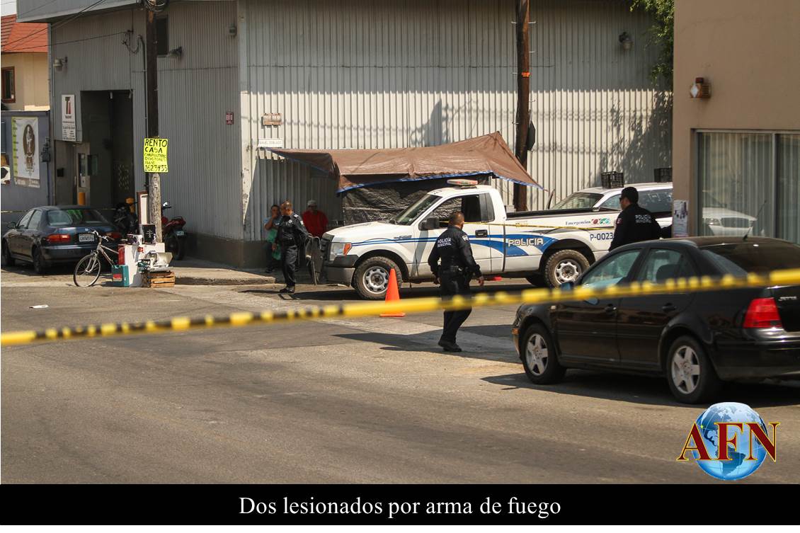 Dos lesionados por arma de fuego