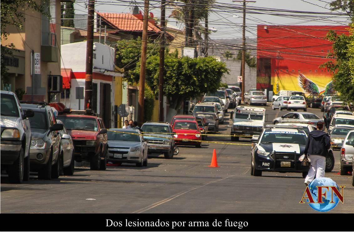 Dos lesionados por arma de fuego