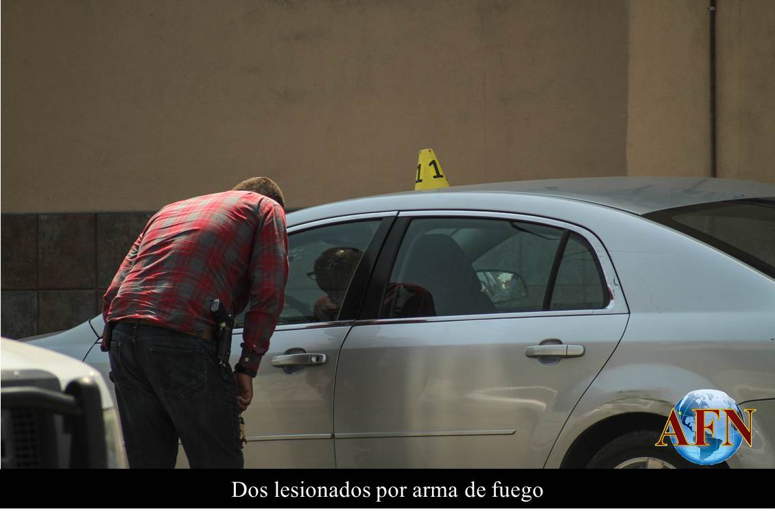 Dos lesionados por arma de fuego