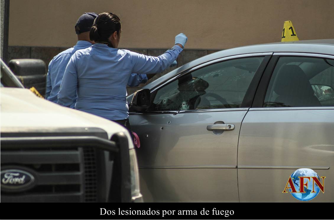 Dos lesionados por arma de fuego