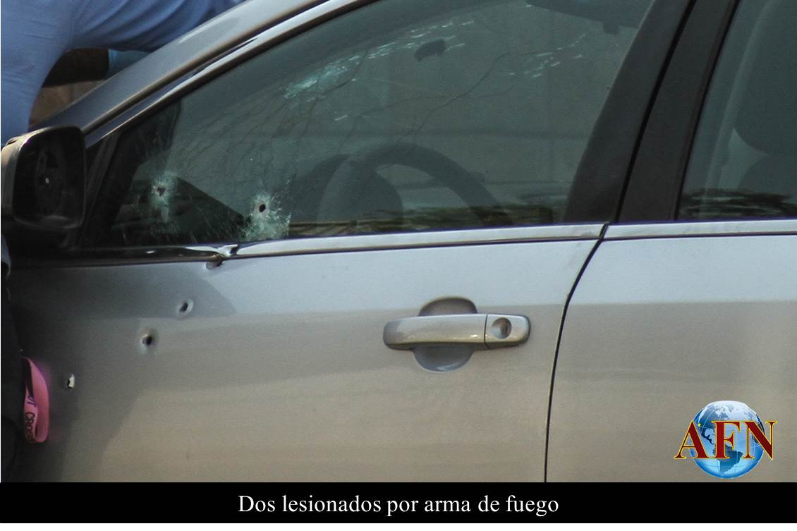 Dos lesionados por arma de fuego