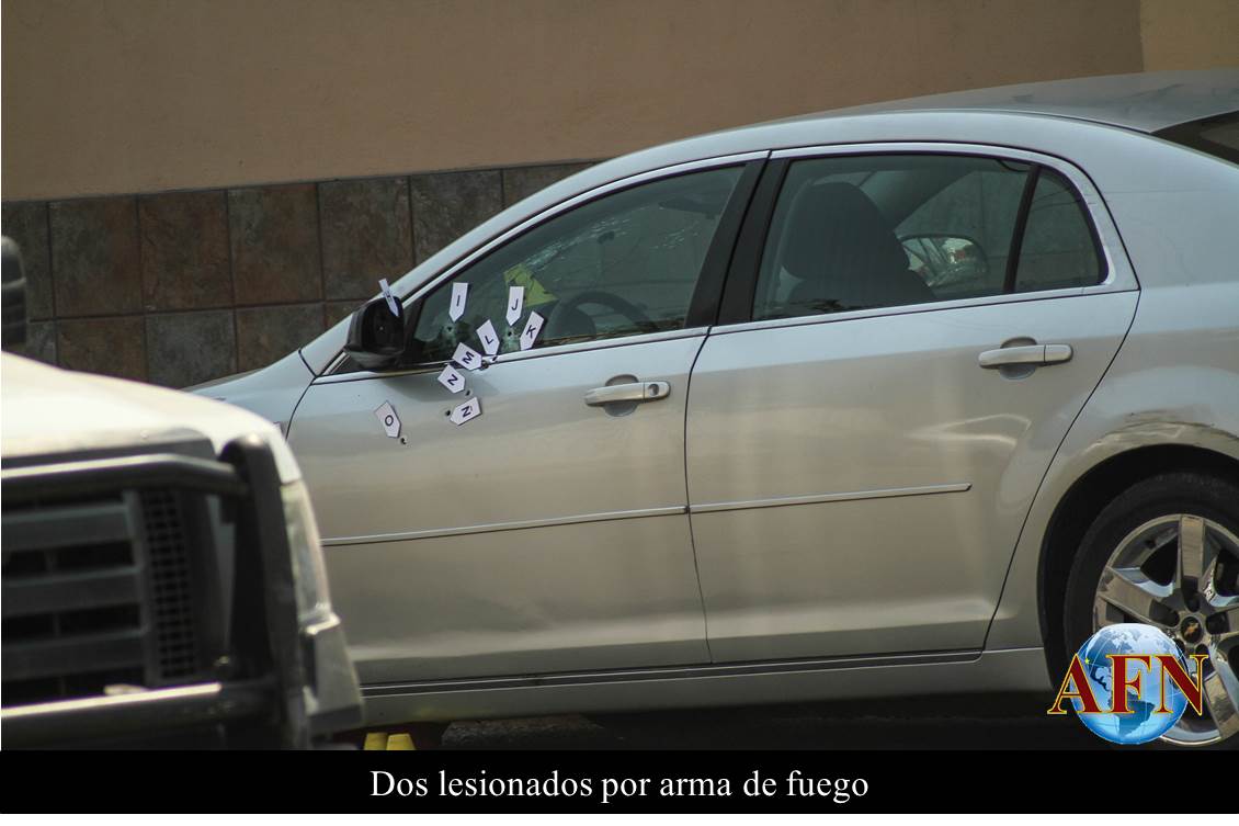 Dos lesionados por arma de fuego
