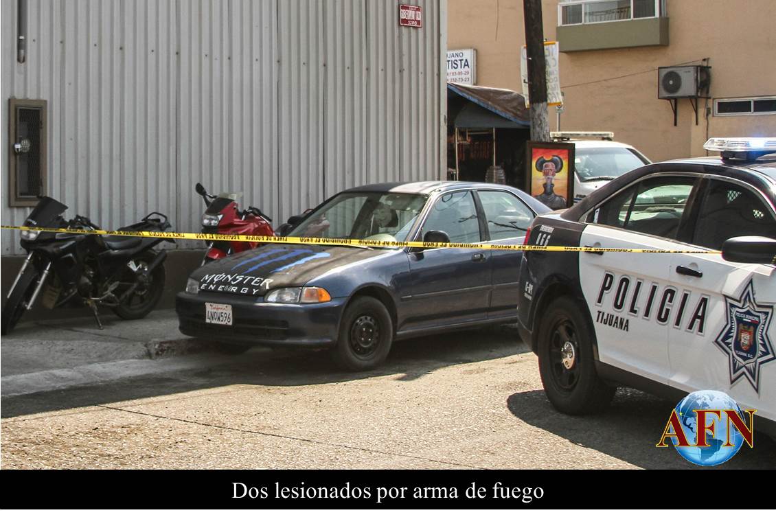 Dos lesionados por arma de fuego