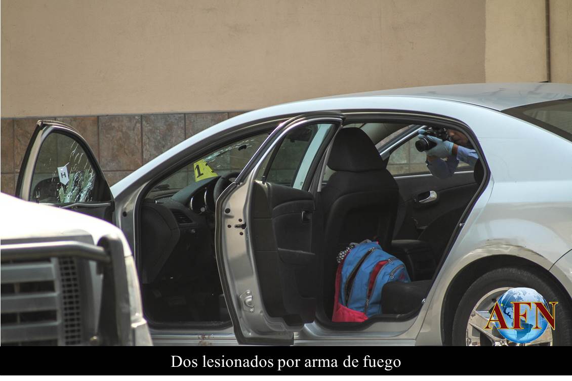 Dos lesionados por arma de fuego