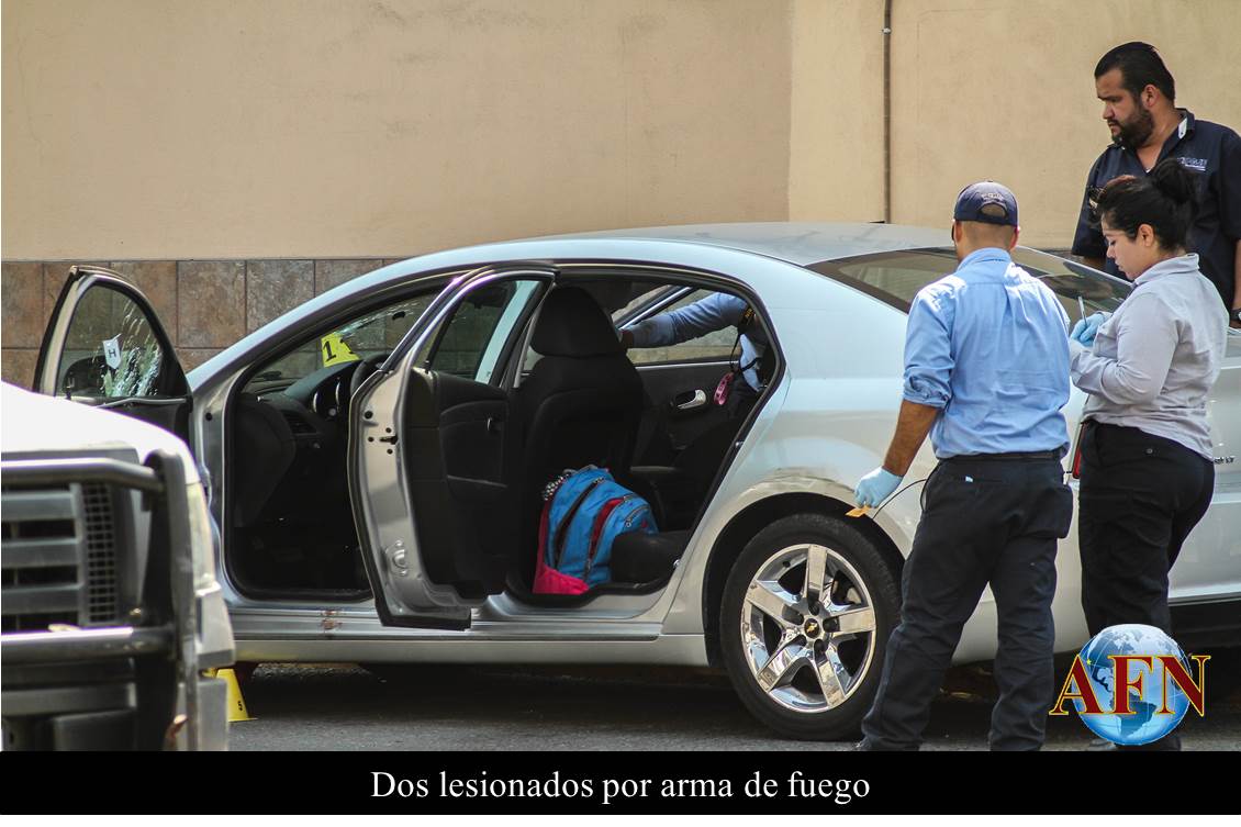 Dos lesionados por arma de fuego