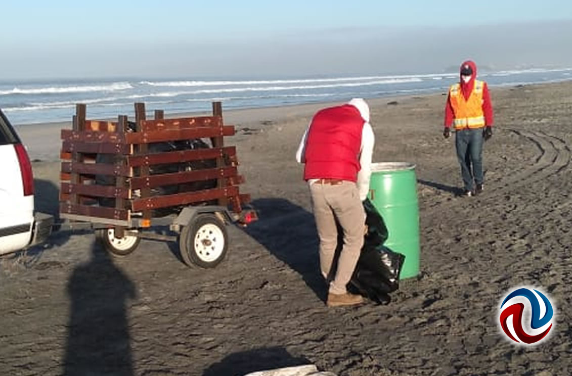 Realiza Zofemat labores de limpieza en Playas de Rosarito