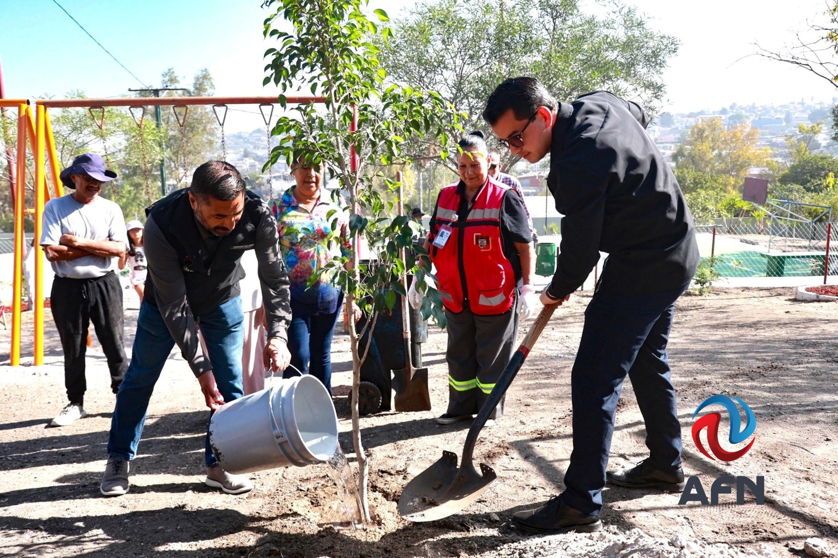 Supervisó Abdiel Gutiérrez jornada de limpieza en parque Mariano Matamoros 