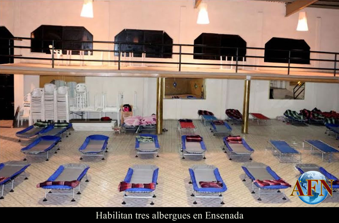 Habilitan albergues en Ensenada y Tecate