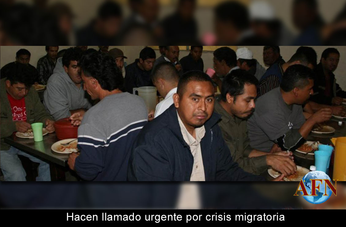 Hacen llamado urgente por crisis migratoria
